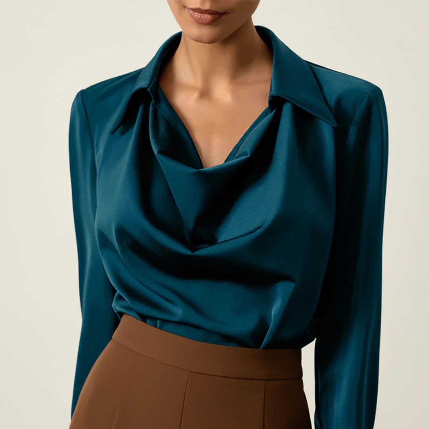 Women's Collared Elegant Blouse