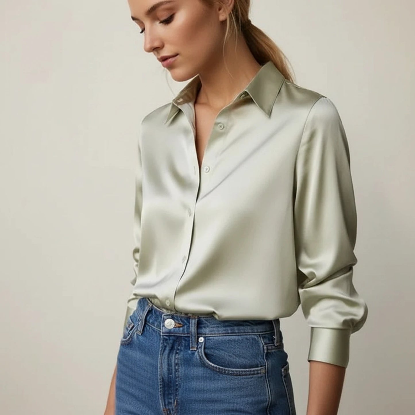 Women's Elegant Collared Blouse