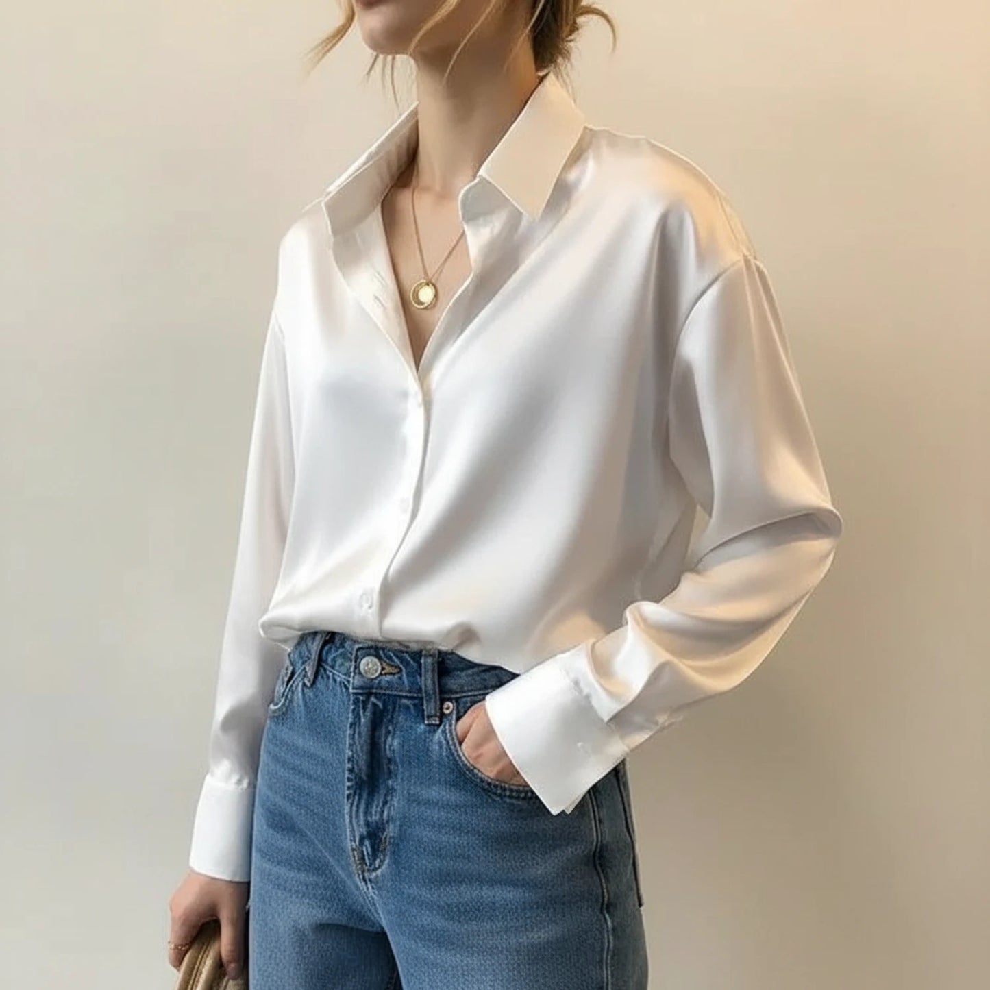 Women's Elegant Collared Blouse