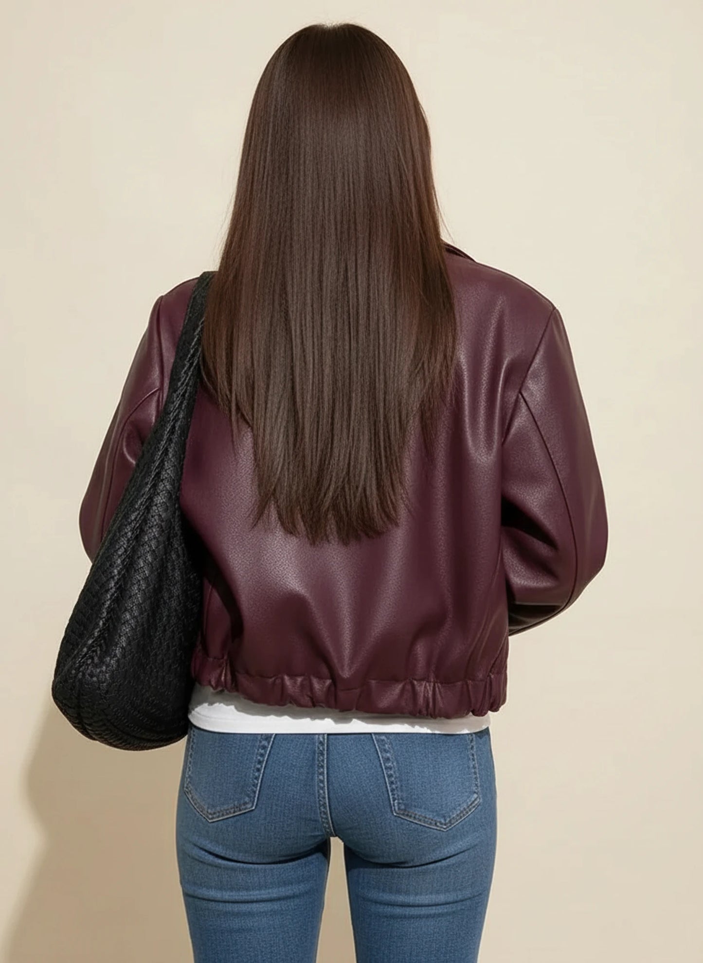 Women's Collared Cropped Jacket