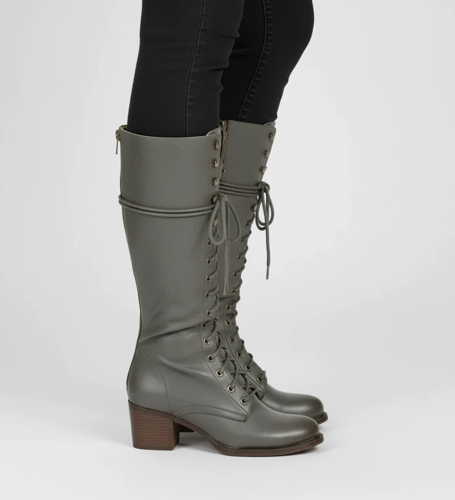 Women's Combat Block Heel Boots image