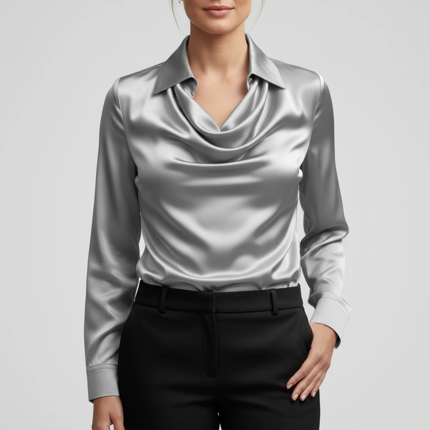 Women's Cowl Neck Blouse image