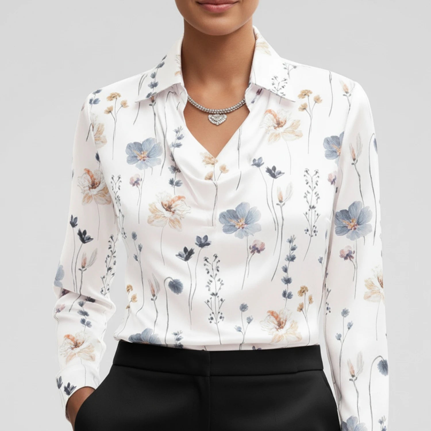 Women's Cowl Neck Blouse image