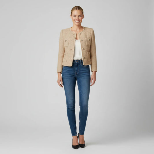Women's Cropped Tweed Jacket