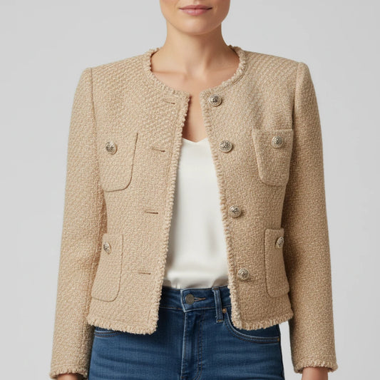 Women's Cropped Tweed Jacket