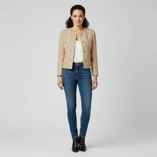 Women's Cropped Tweed Jacket image