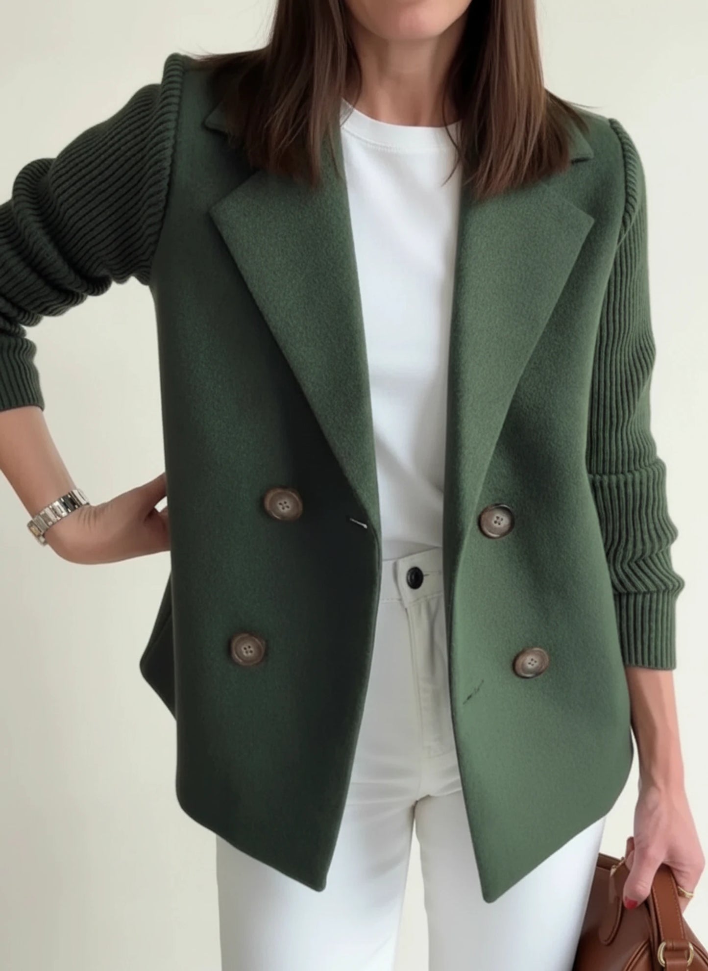 Women's Double-Breasted Blazer Jacket