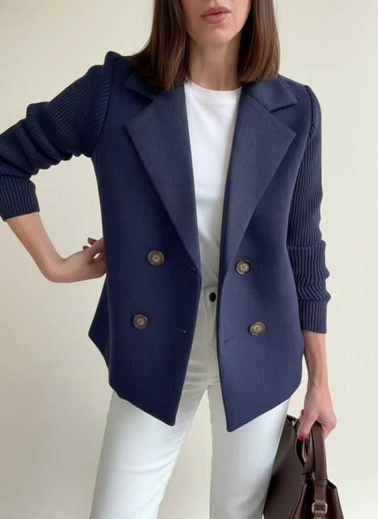 Women's Double-Breasted Blazer Jacket