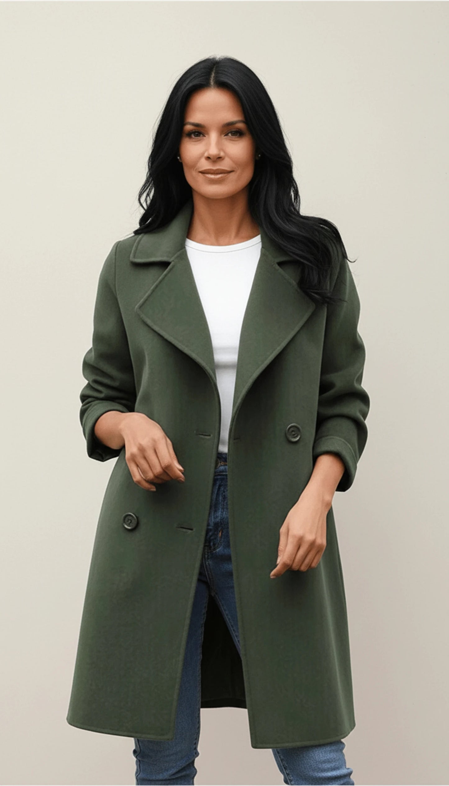 Women's Stylish Double-Breasted Coat