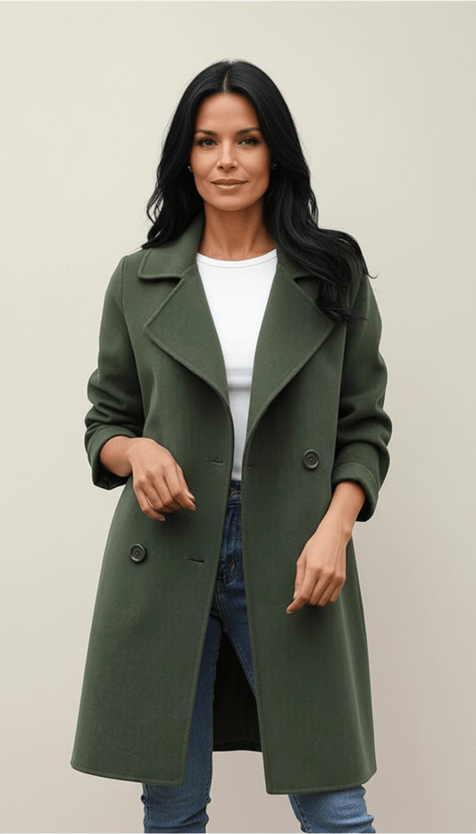 Women's Stylish Double-Breasted Coat