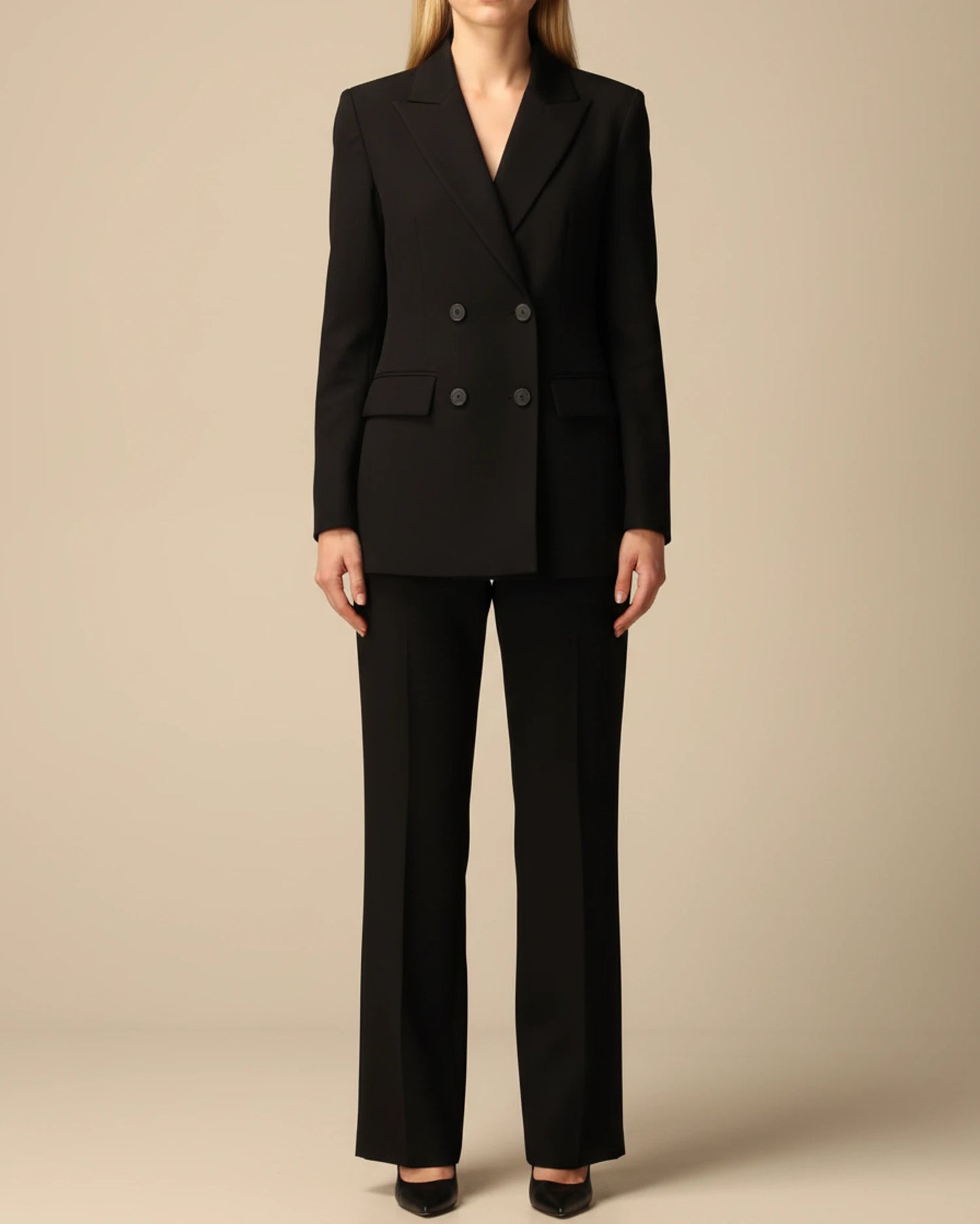 Women's Formal Double-Breasted Pant Suit