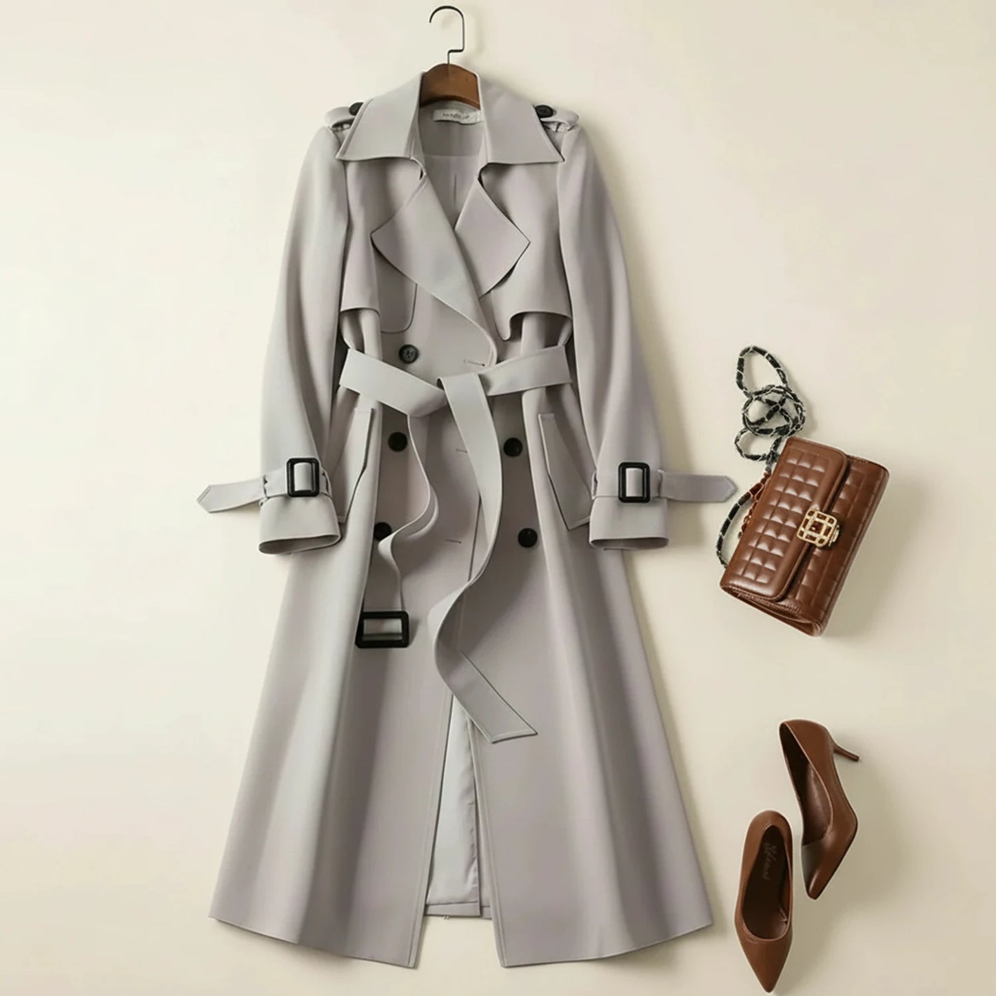 Women's Double-Breasted Trench Coat