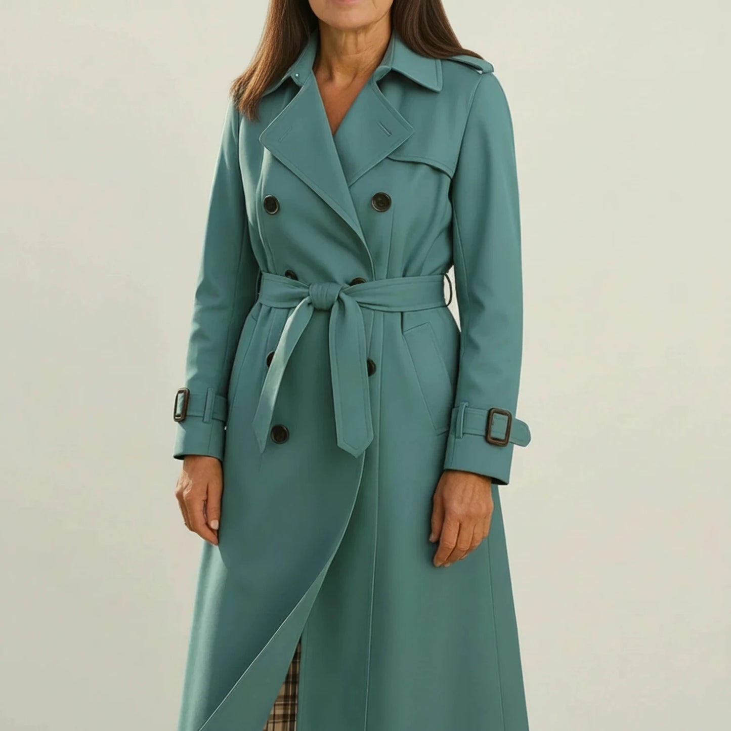 Women's Double-Breasted Trench Coat