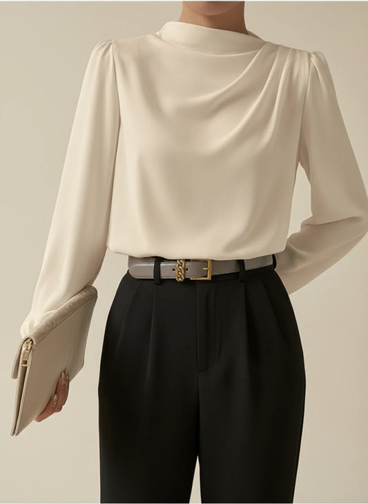 Women's Draped Blouse