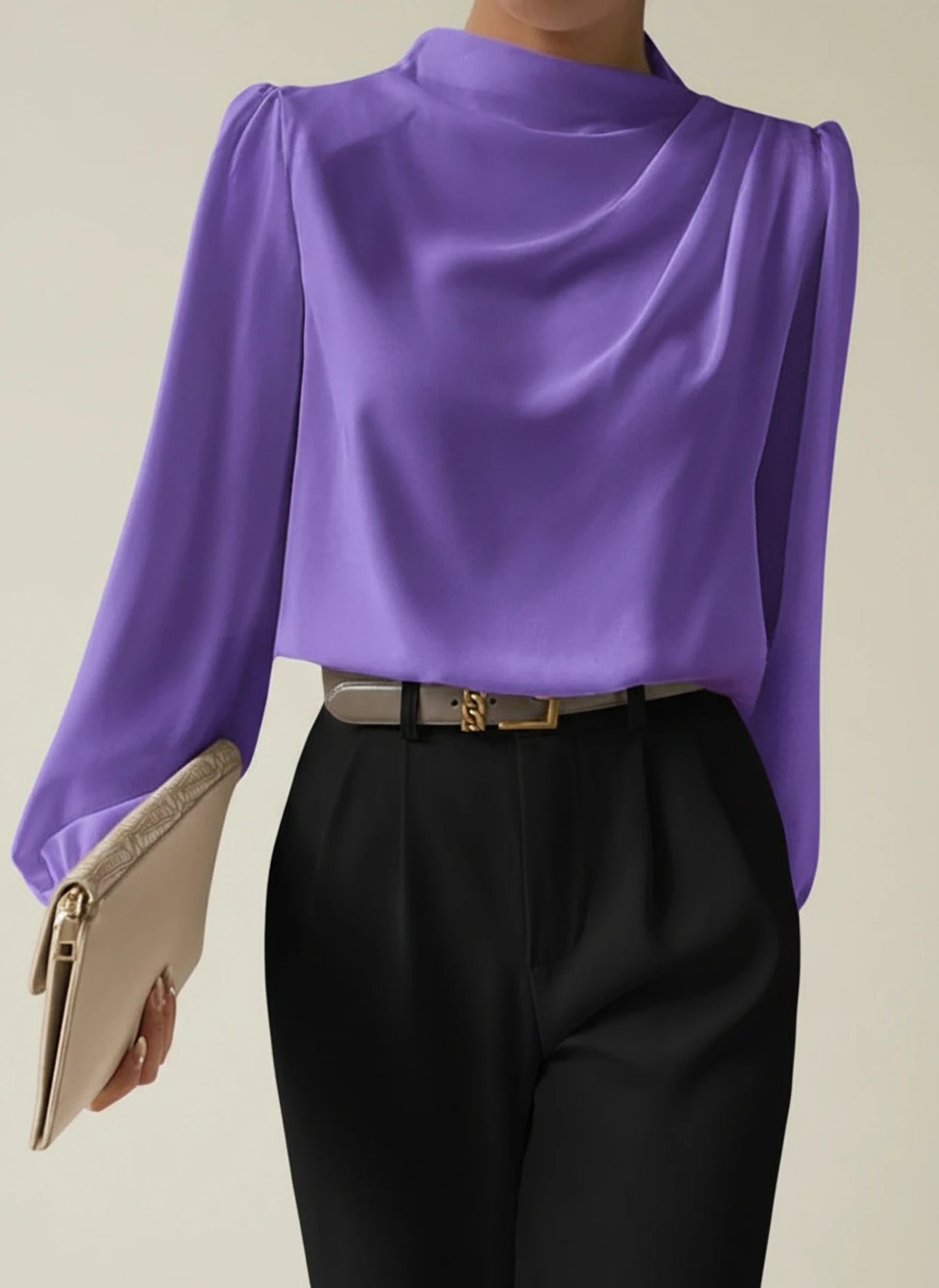 Women's Draped Blouse