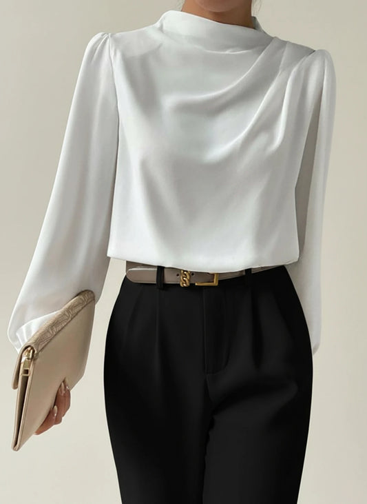 Women's Draped Blouse