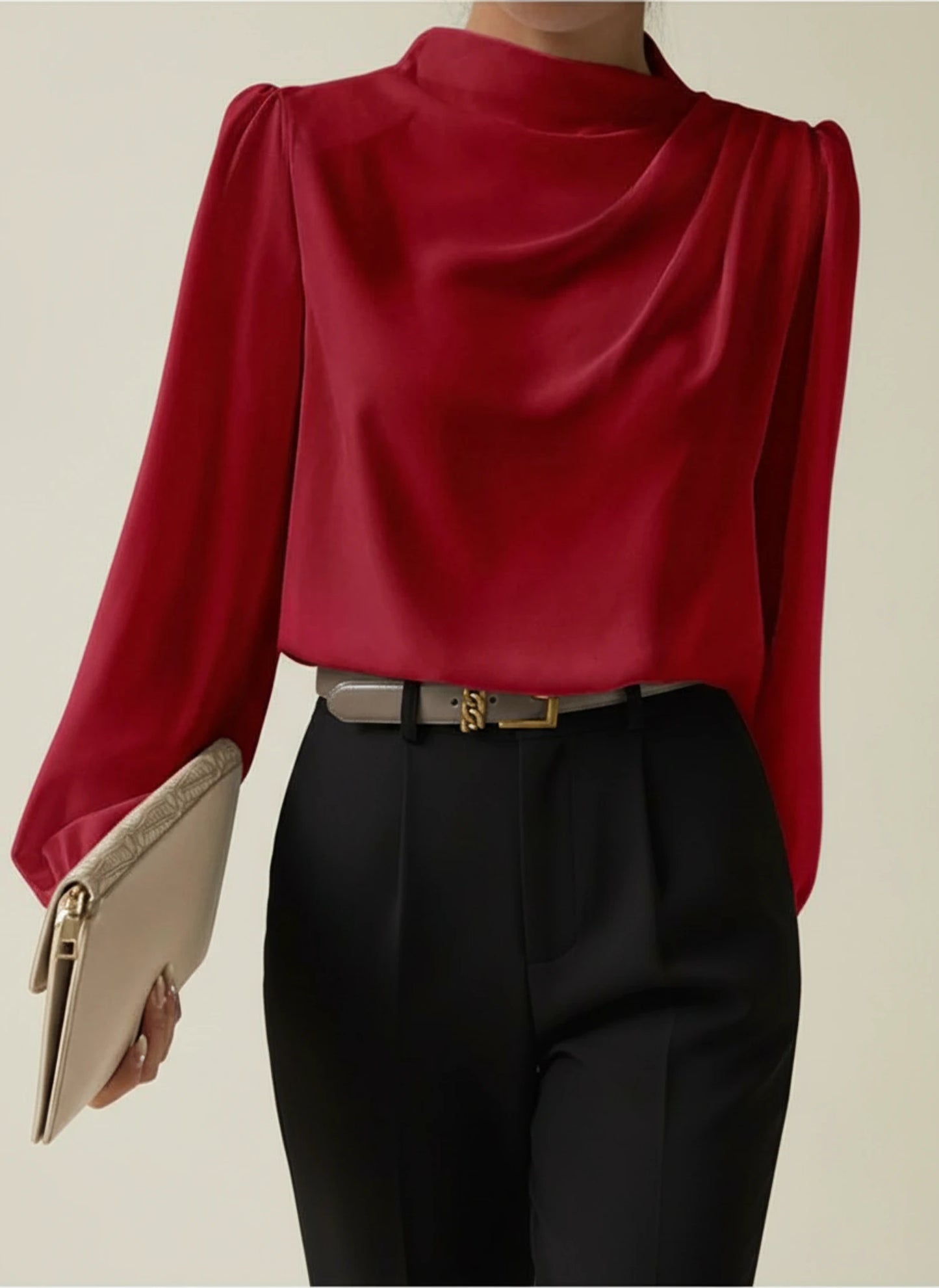 Women's Draped Blouse