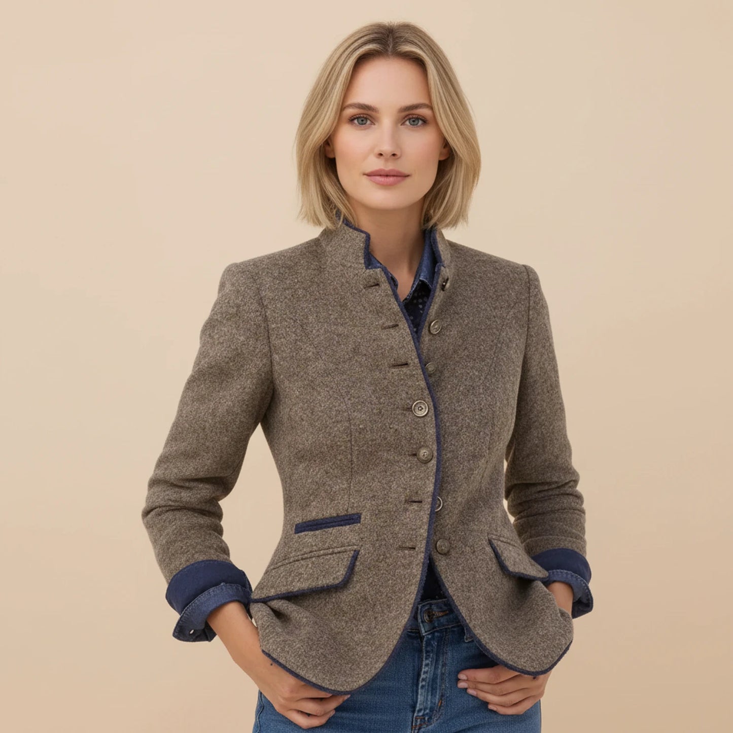 Women's Fitted Blazer Jacket
