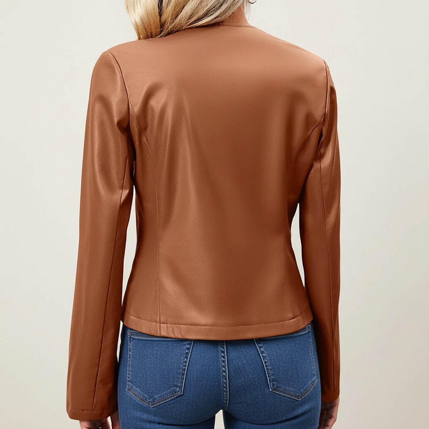 Women's Slim Fit Leather Jacket
