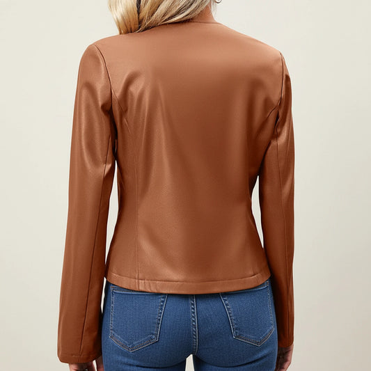 Women's Slim Fit Leather Jacket