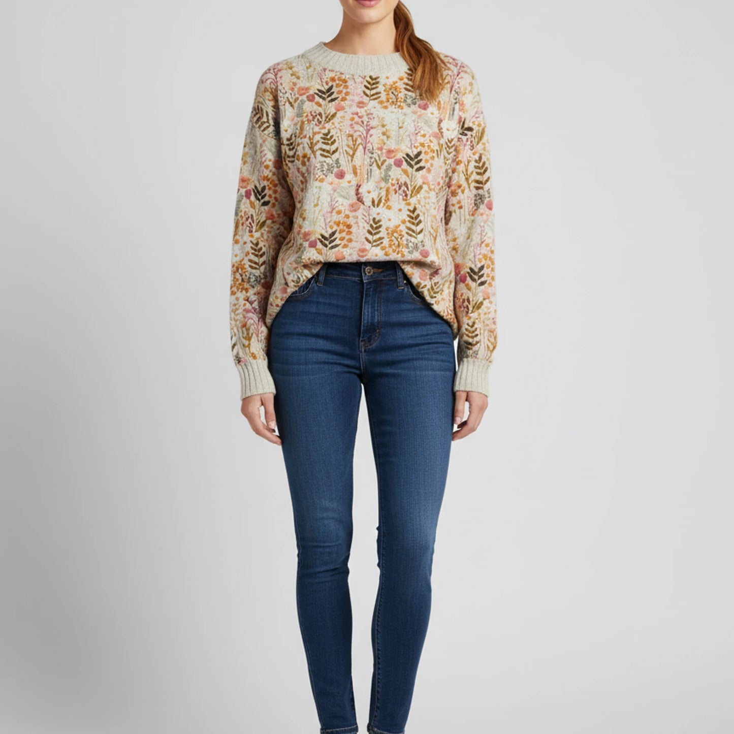 Women's Floral Sweater
