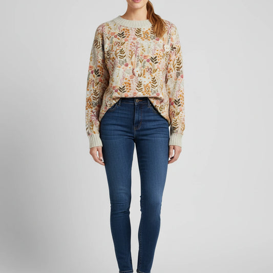 Women's Floral Sweater