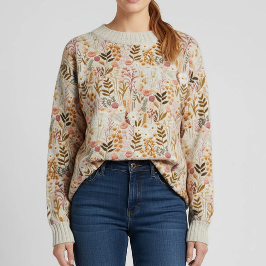 Women's Floral Sweater