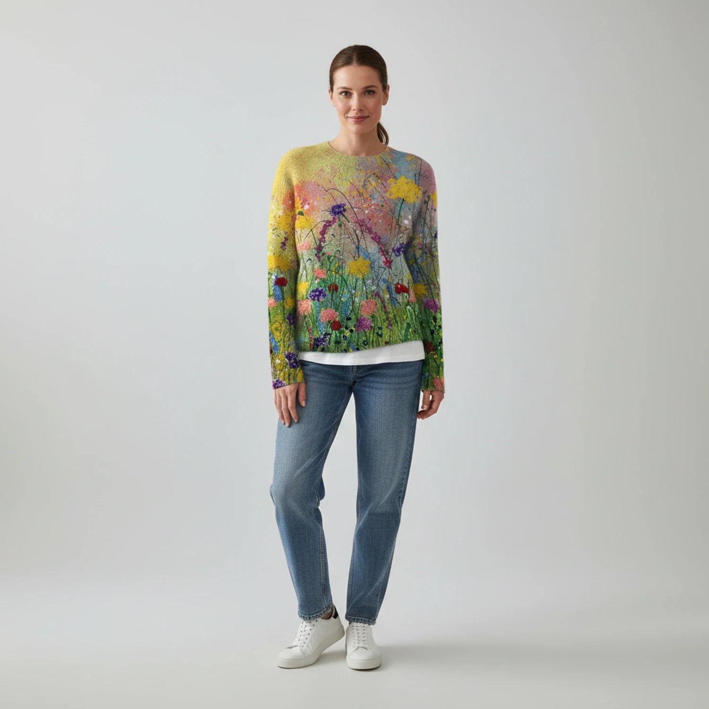 Women's Floral Sweater image