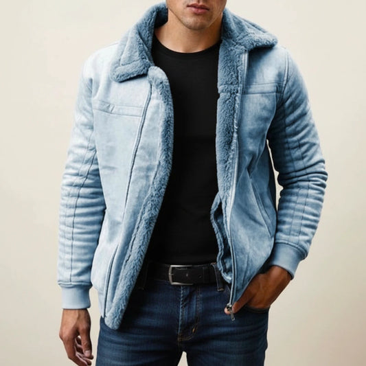 Men's Warm Fur Collar Jacket