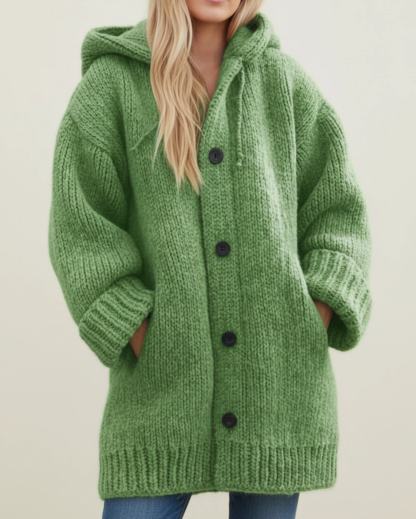 Women's Hooded Warm Winter Cardigan Jacket