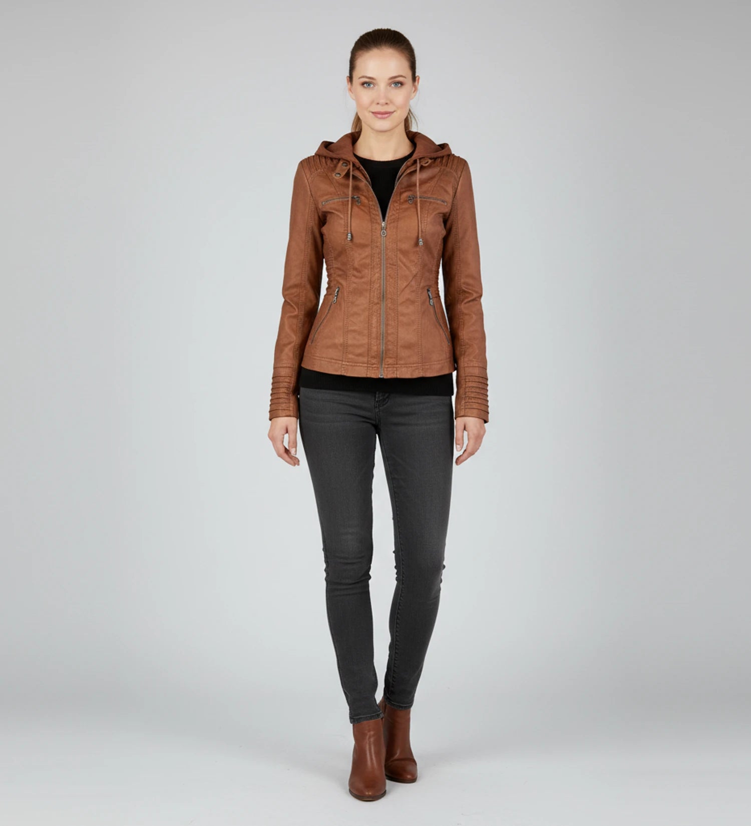 Women's Hooded Fitted Jacket image