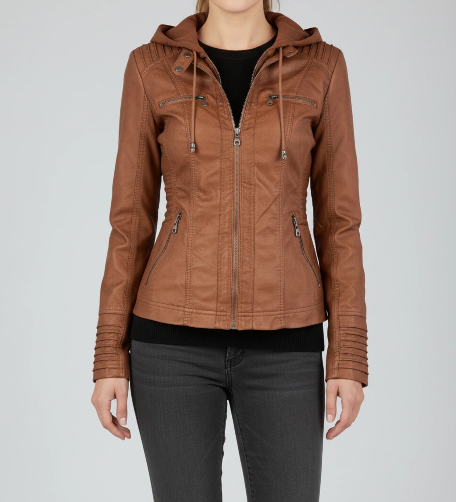 Women's Hooded Fitted Jacket image