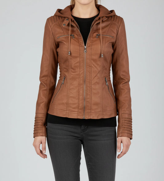 Women's Hooded Fitted Jacket image
