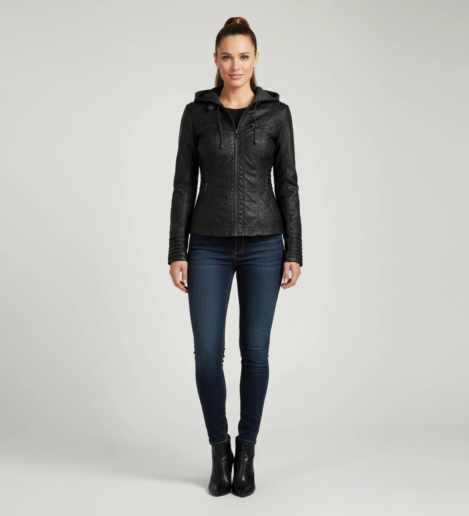 Women's Hooded Fitted Jacket image