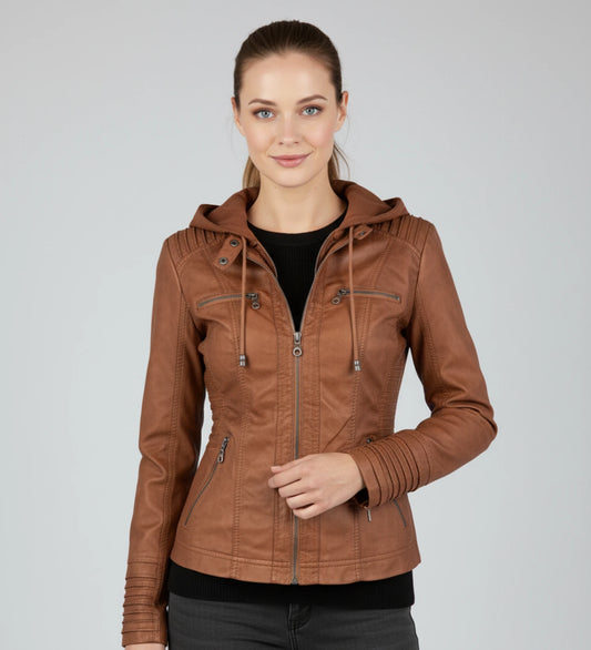 Women's Hooded Fitted Jacket image