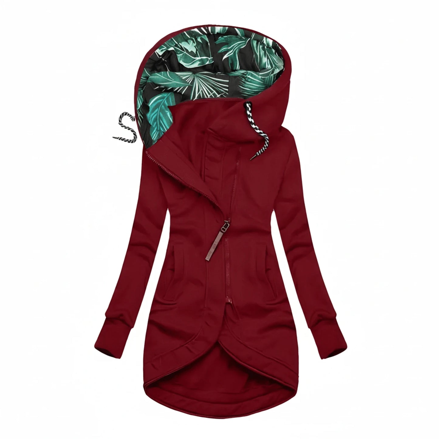 Women's Tunic Length Hooded Winter Jacket