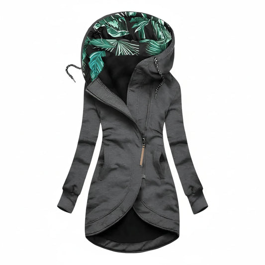 Women's Tunic Length Hooded Winter Jacket