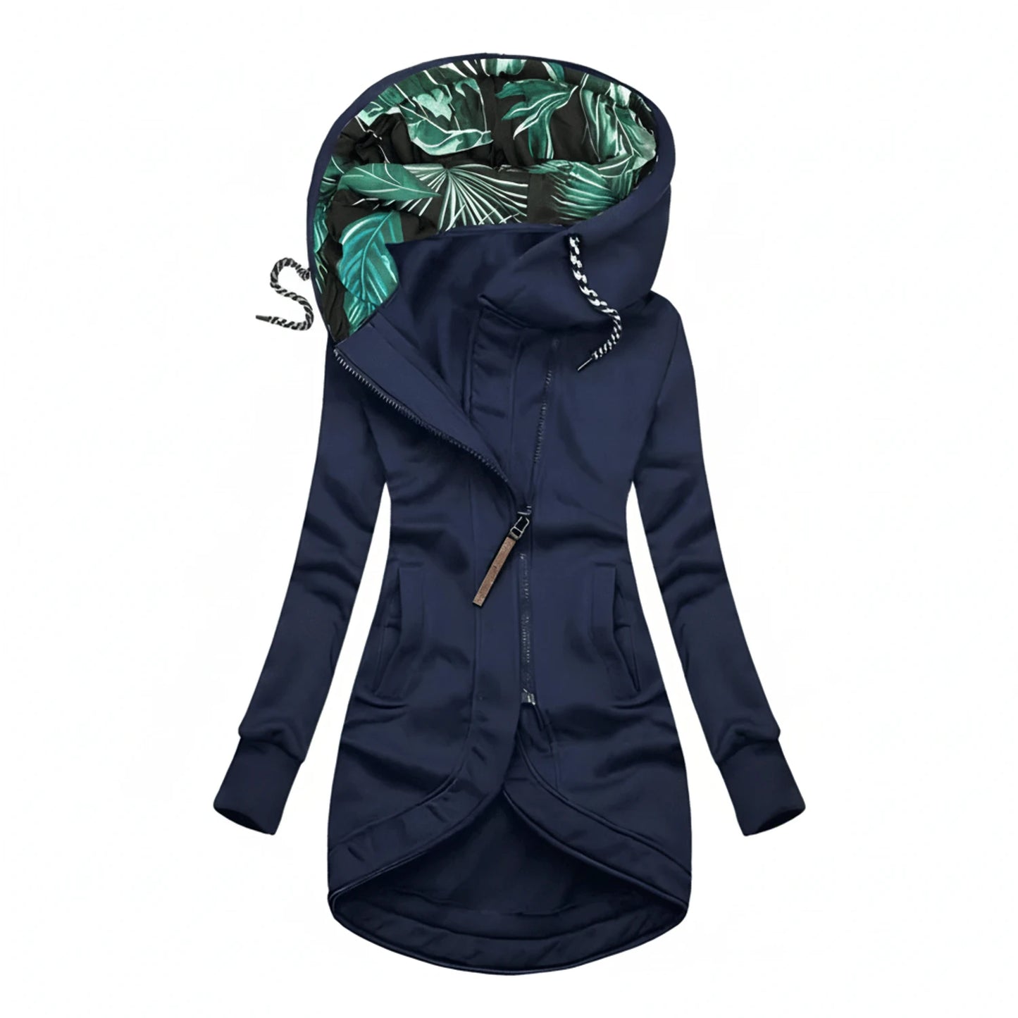 Women's Tunic Length Hooded Winter Jacket