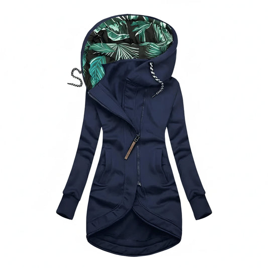 Women's Tunic Length Hooded Winter Jacket