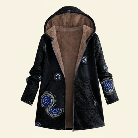 Women's Hooded Printed Jacket