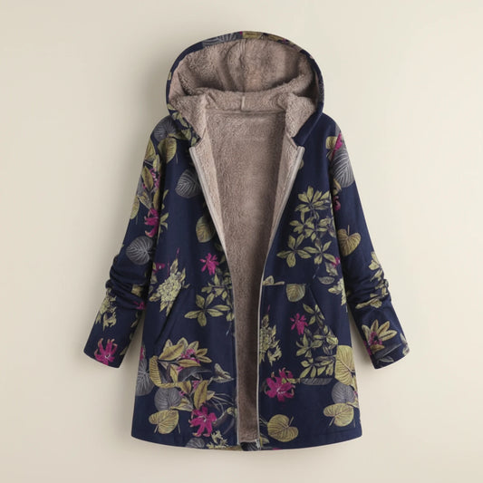 Women's Hooded Printed Jacket