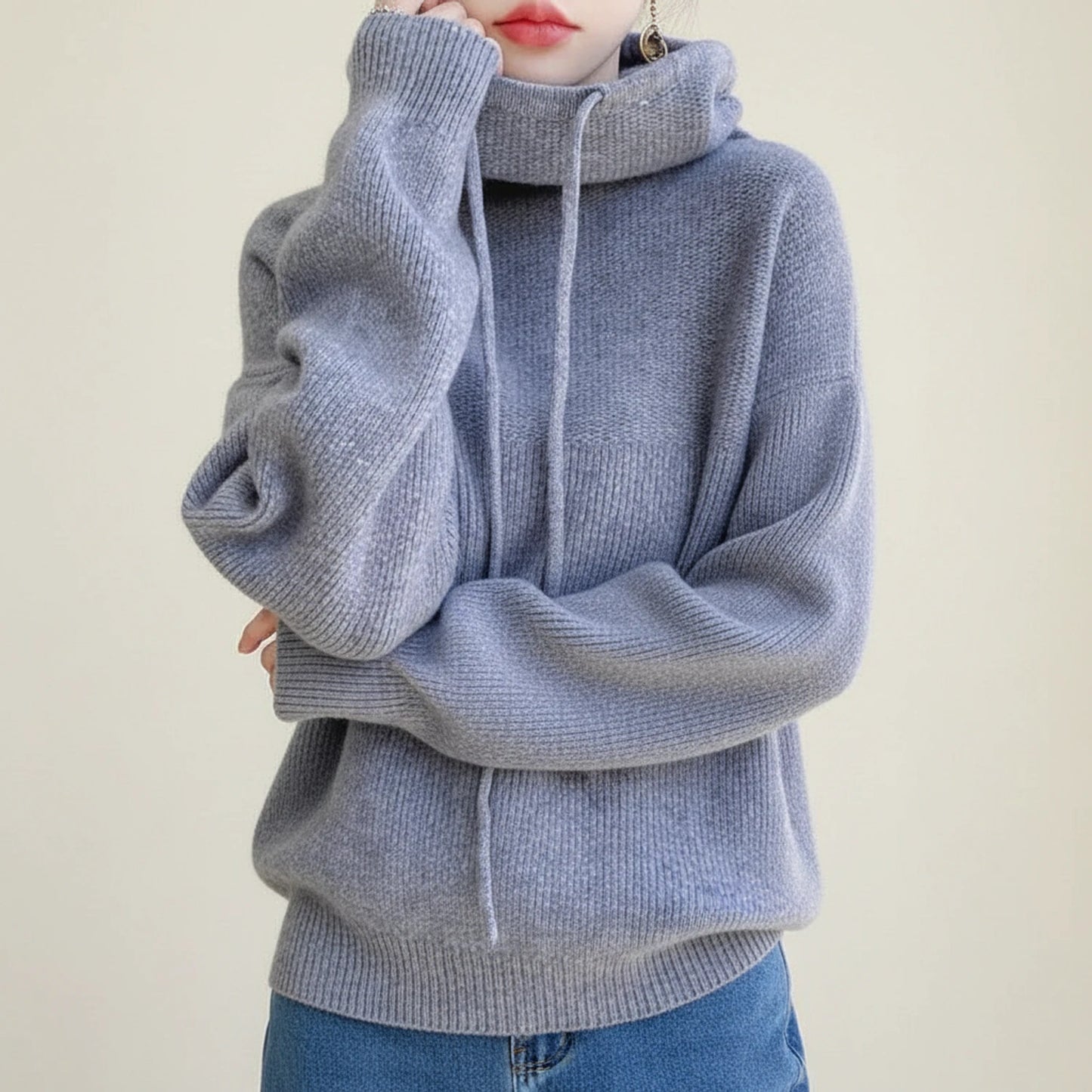 Women's Hooded Cozy Winter Sweater