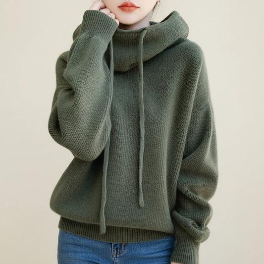 Women's Hooded Cozy Winter Sweater