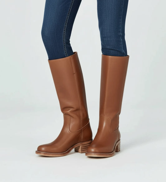 Women's Knee High Block Heel Boots image