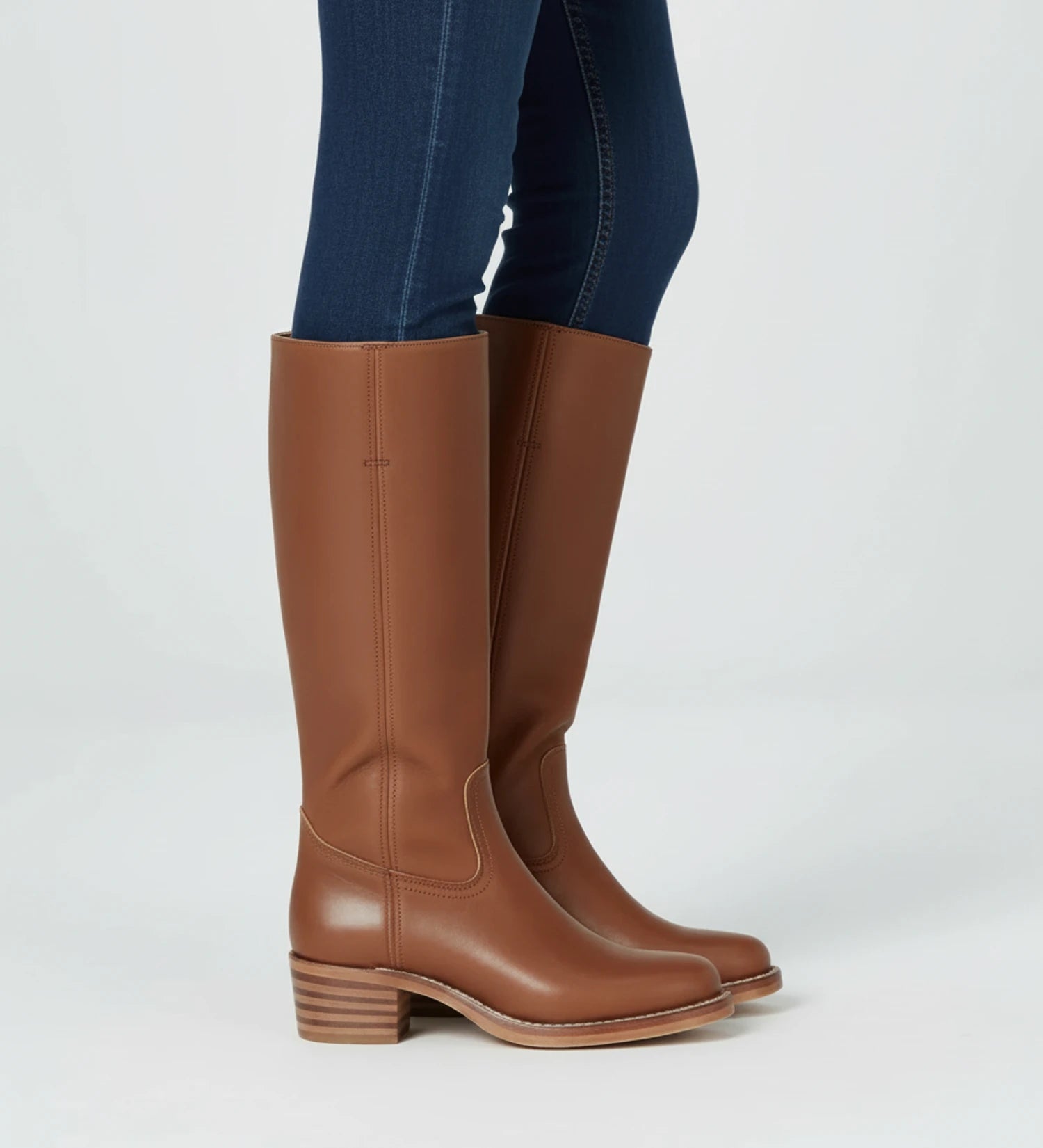 Women's Knee High Block Heel Boots image
