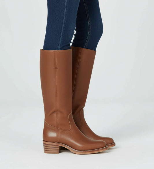 Women's Knee High Block Heel Boots image