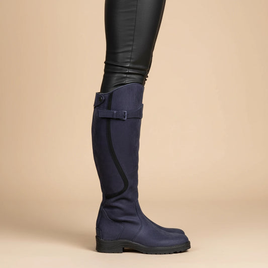 Women's Leather Knee High Riding Boots
