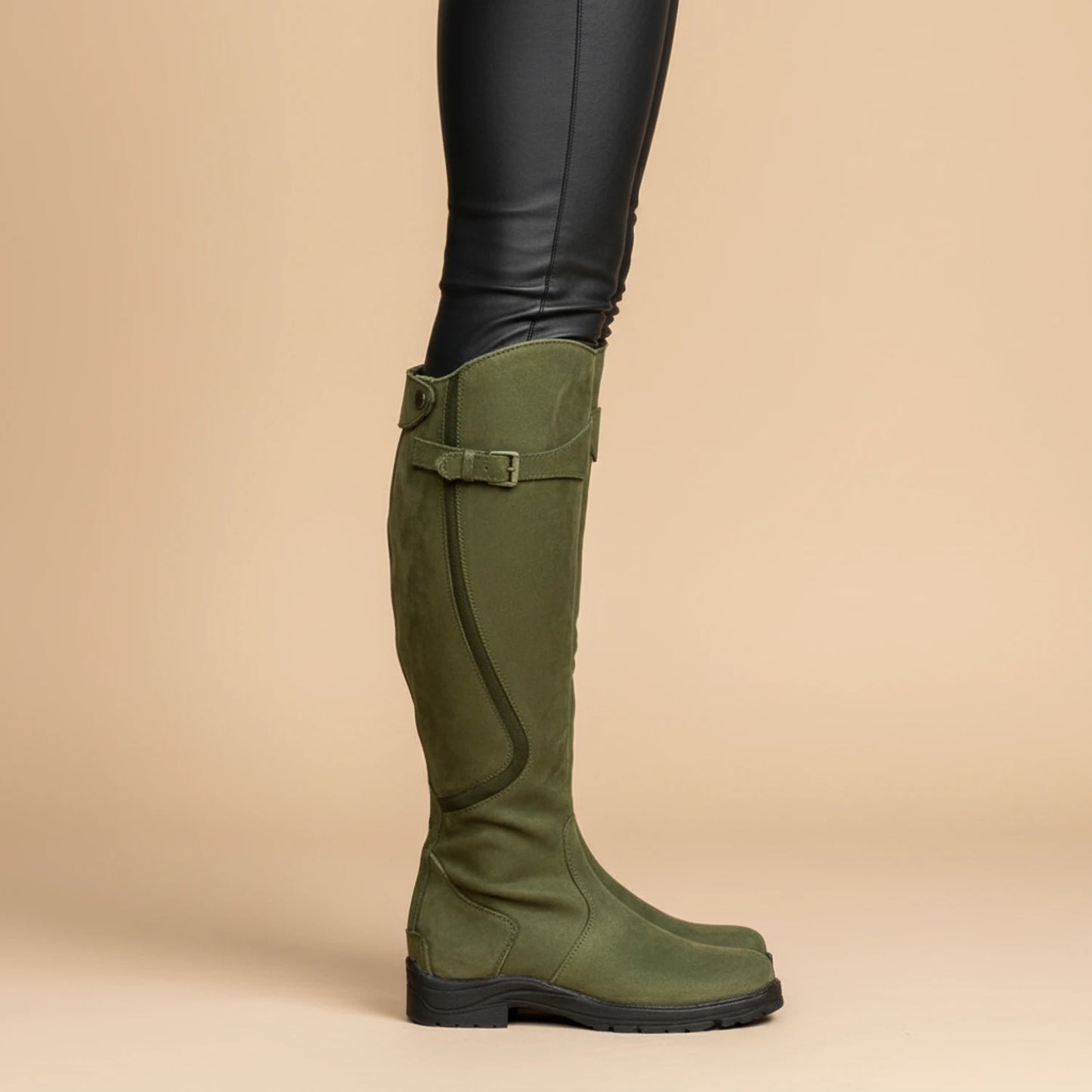Women's Leather Knee High Riding Boots