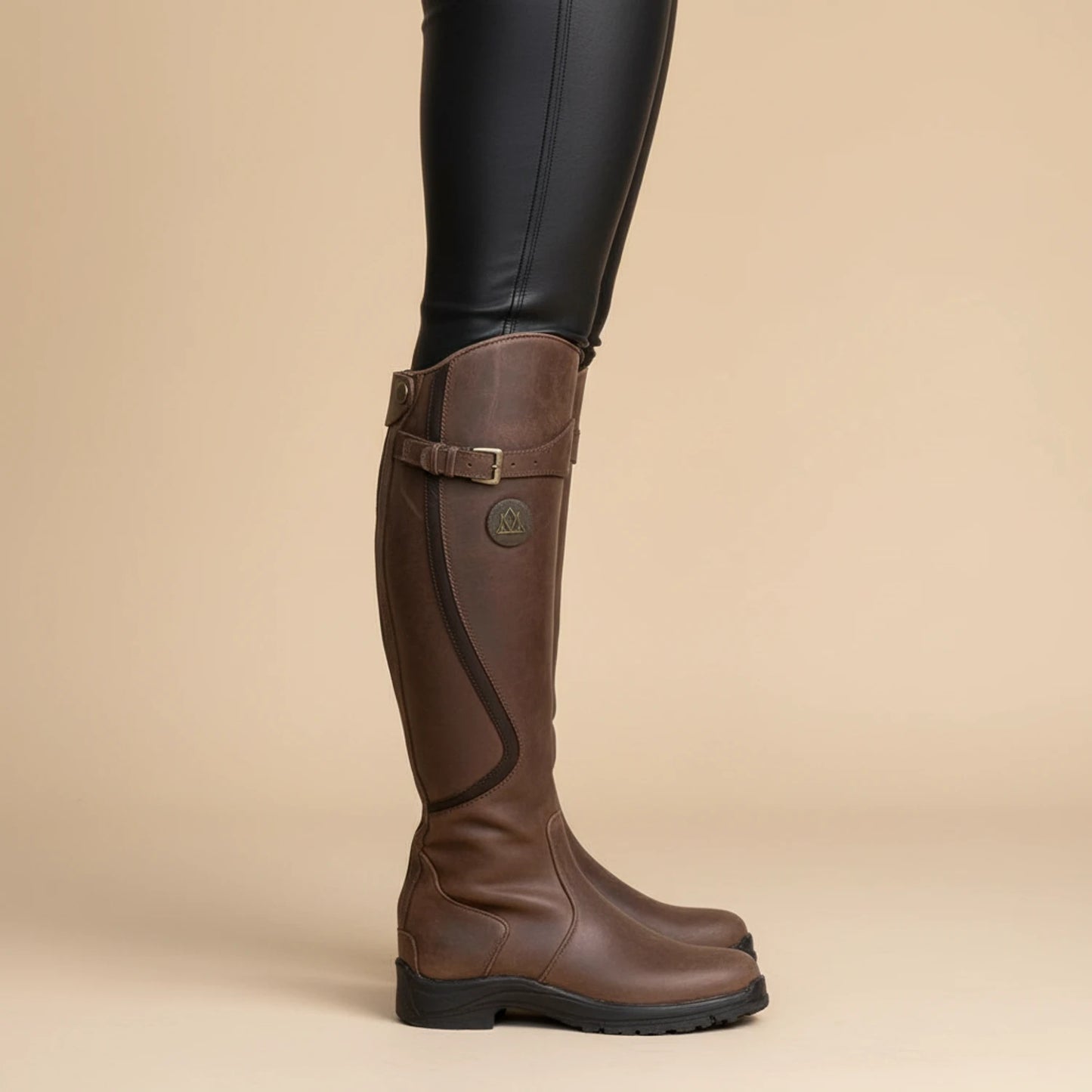 Women's Leather Knee High Riding Boots