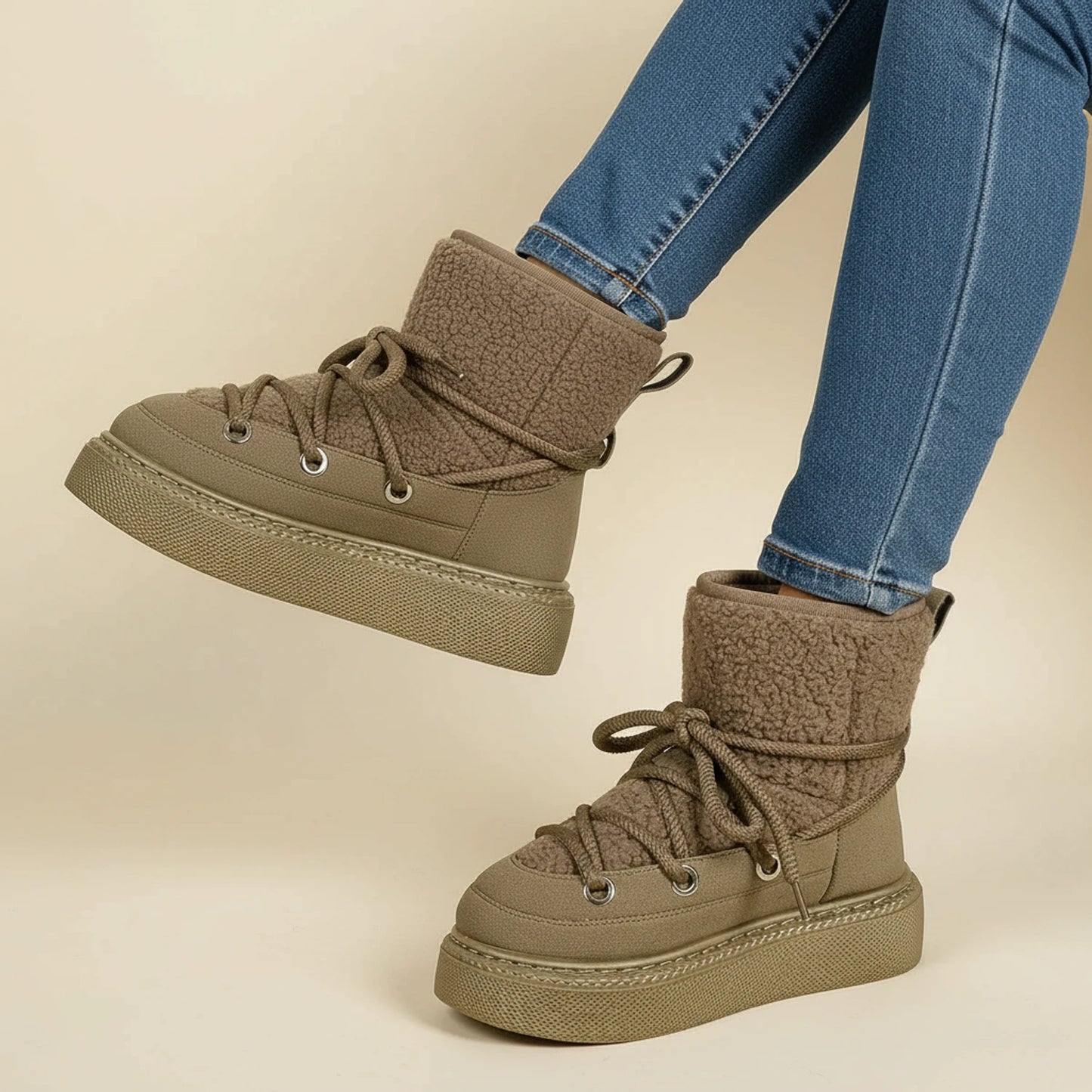 Women's Lace-Up Ankle Winter Boots